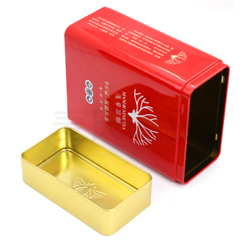 英德紅茶鐵盒，方形茶葉鐵盒包裝