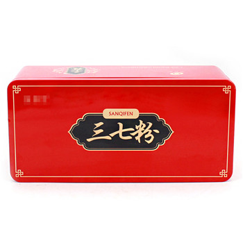 長方形三七粉鐵盒包裝_醫(yī)藥鐵盒包裝生產廠家